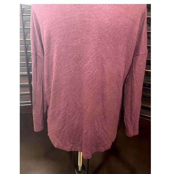 Caslon Women's Burgundy Button Down Long Sleeve Cardigan Sweater XXSP NWOT - Picture 6 of 8